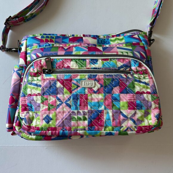 Lug Shimmy SE Crossbody Bag Small World Multi Disney Print NWOT - Picture 1 of 9